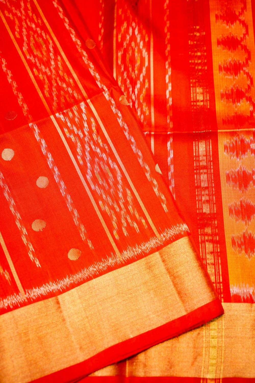 Handwoven Red Banarasi Soft Silk Saree