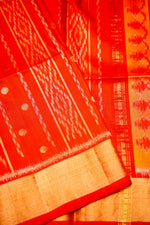 Handwoven Red Banarasi Soft Silk Saree