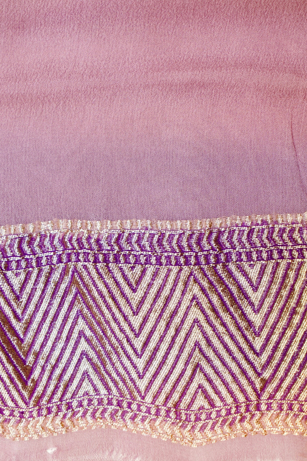 Handwoven Rangkat Banarasi Khaddi Georgette Saree