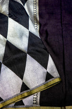 Handwoven Black Banarasi Moonga Silk Saree