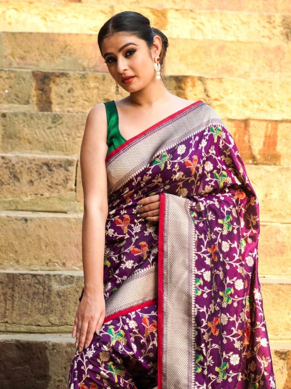 Banarasi Katan Silk Saree - Sumangal Banaras
