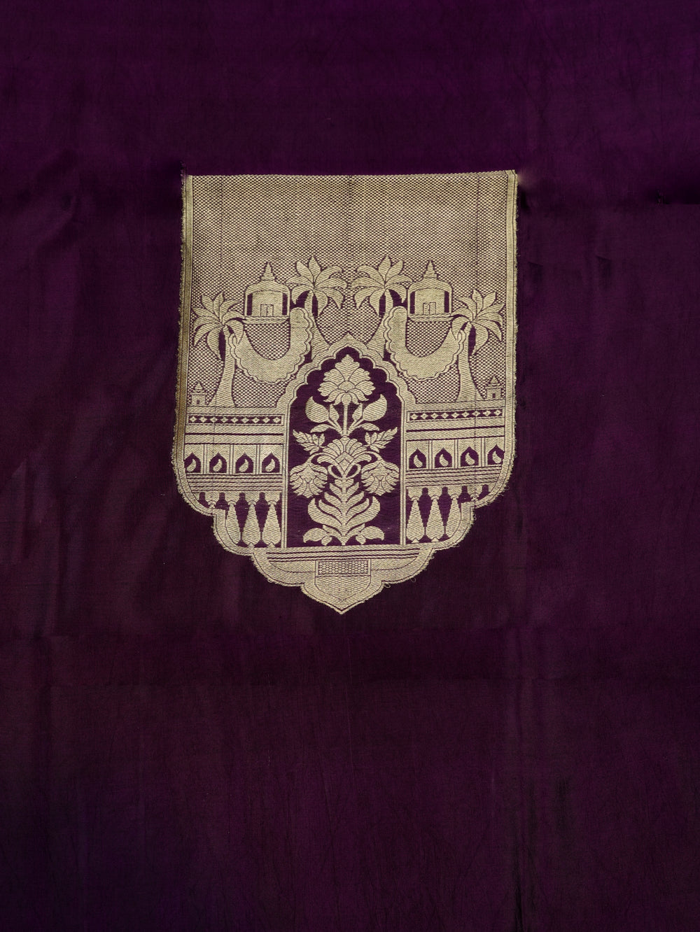 Handwoven Wine Banarasi Brocade Pure Katan Silk Co-ord Set