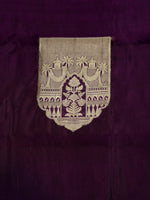 Handwoven Wine Banarasi Brocade Pure Katan Silk Co-ord Set