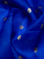 Handwoven Royal Blue Banarasi Katan Silk Suit