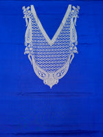 Handwoven Royal Blue Banarasi Katan Silk Suit