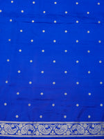 Handwoven Royal Blue Banarasi Katan Silk Suit