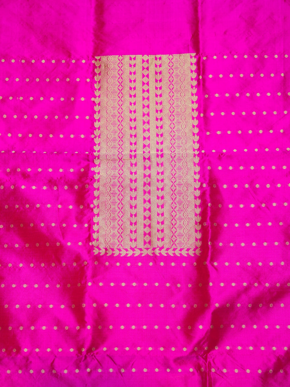 Handwoven Rani Pink Banarasi Katan Silk Co-ord Set