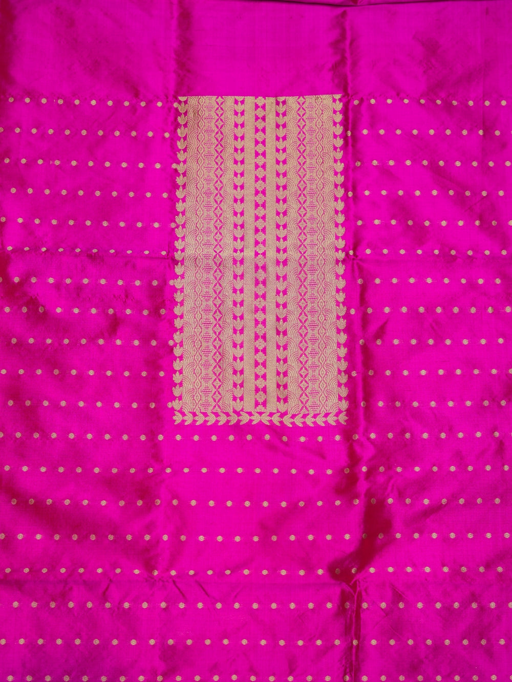Handwoven Rani Pink Banarasi Katan Silk Co-ord Set