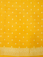 Handwoven Yellow Banarasi Khaddi Georgette Silk Suit
