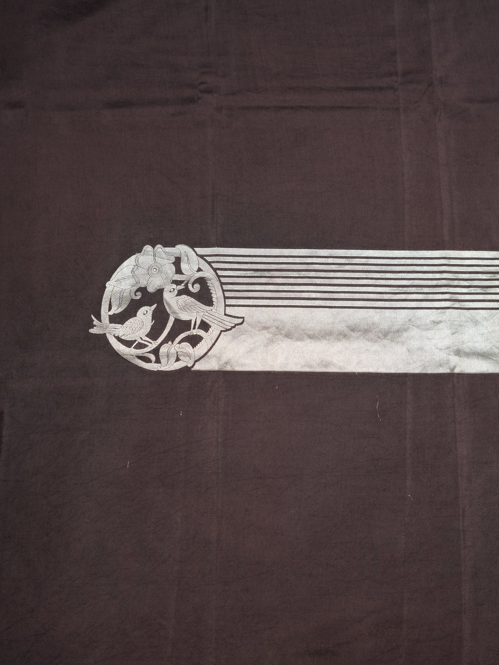 Handwoven Brown Motifs Banarasi Mashru Katan Silk Co-ord Set