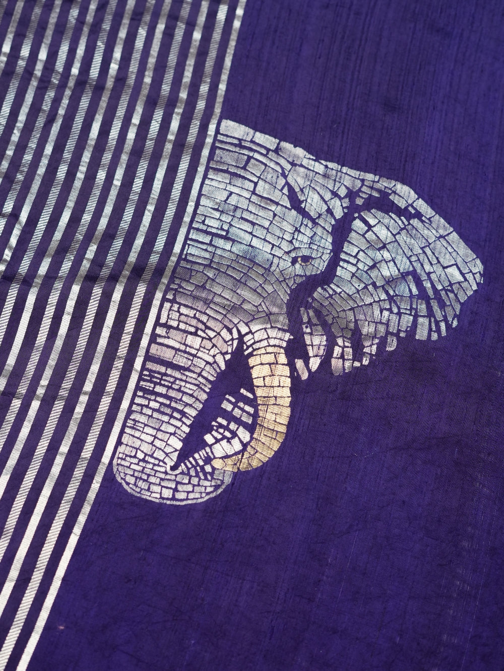 Handwoven Purple Motifs Banarasi Mashru Katan Silk Co-ord Set