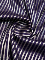 Handwoven Purple Motifs Banarasi Mashru Katan Silk Co-ord Set