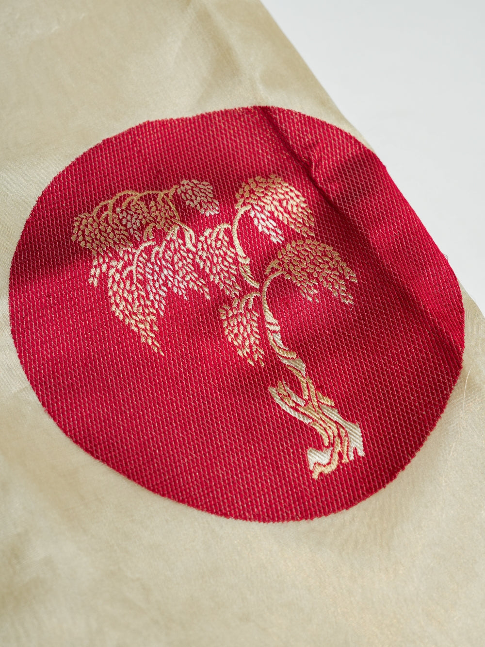 Handwoven Golden Motifs Banarasi Tissue Silk Co-ord Set