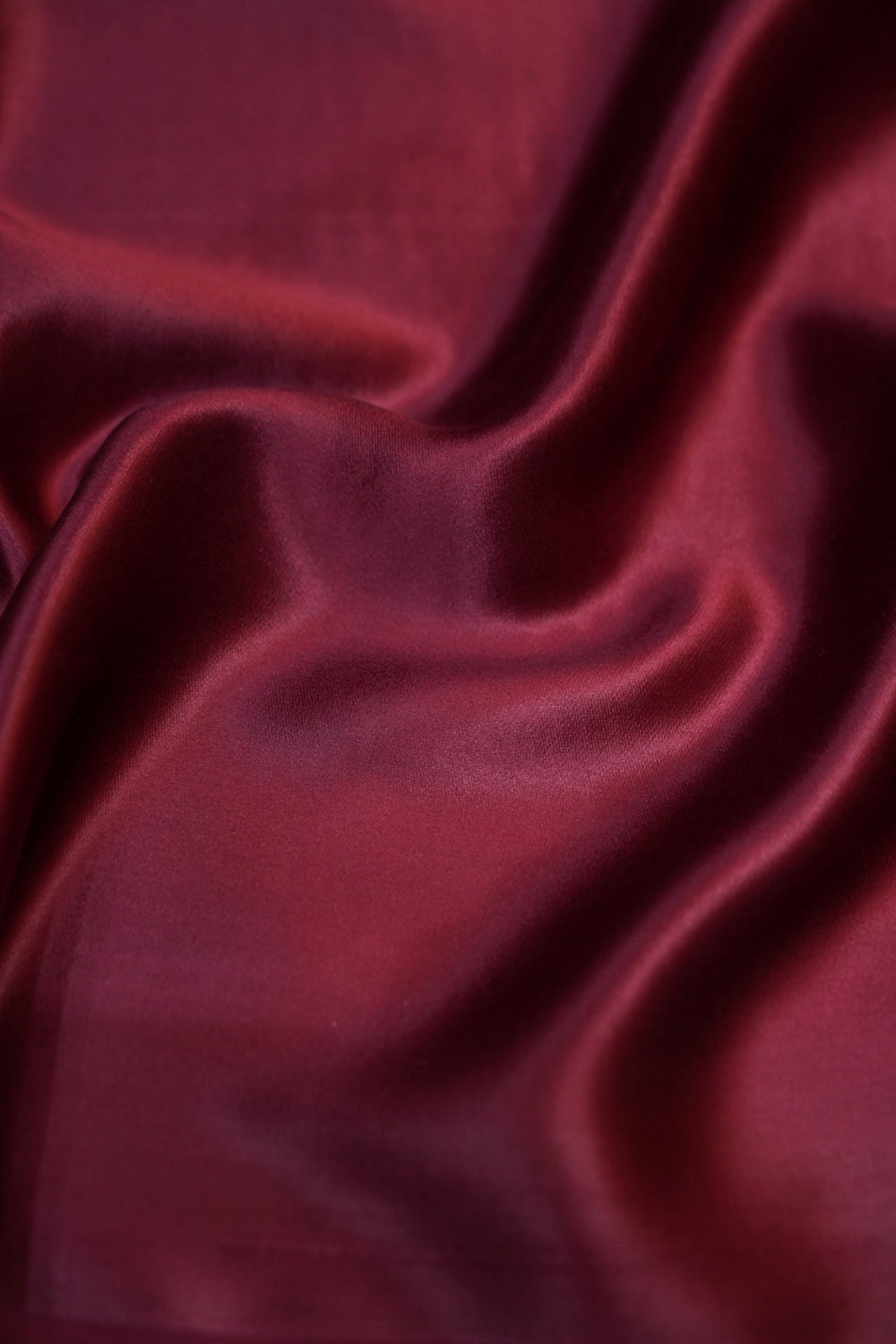 Wine Red Sona Roopa Crepe  Handwoven Banarasi Saree