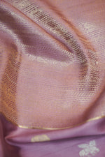 Blush Pink Brocade Crepe  Handwoven Banarasi Saree