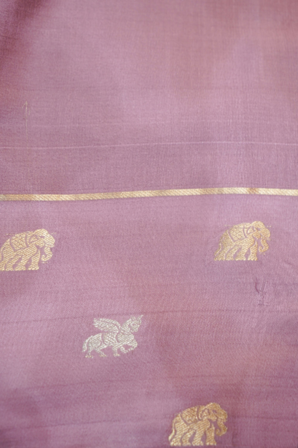 Blush Pink Brocade Crepe  Handwoven Banarasi Saree
