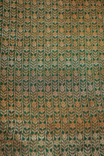 Pine Green Brocade Crepe  Handwoven Banarasi Saree