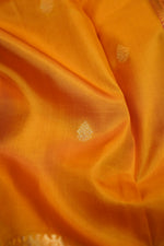 Canary Yellow Motif Katan Silk Handwoven Banarasi Saree