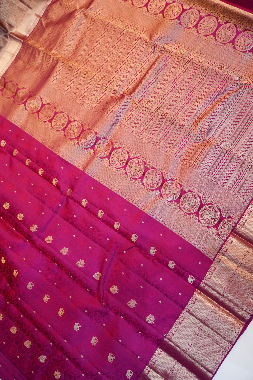 Violet Purple Tanchoi Katan Silk Kanjivaram