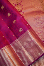 Violet Purple Tanchoi Katan Silk Kanjivaram