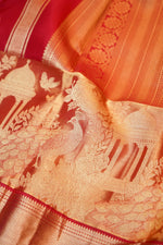 Crimson Red Motif Katan Silk Kanjivaram