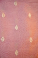 Rose Pink Booti Mul Chanderi  Handwoven Banarasi Suit
