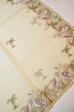 Ivory White Mul Chanderi Handwoven Banarasi Suit