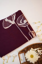 Mulberry Purple Katan Silk Handwoven Banarasi Suit