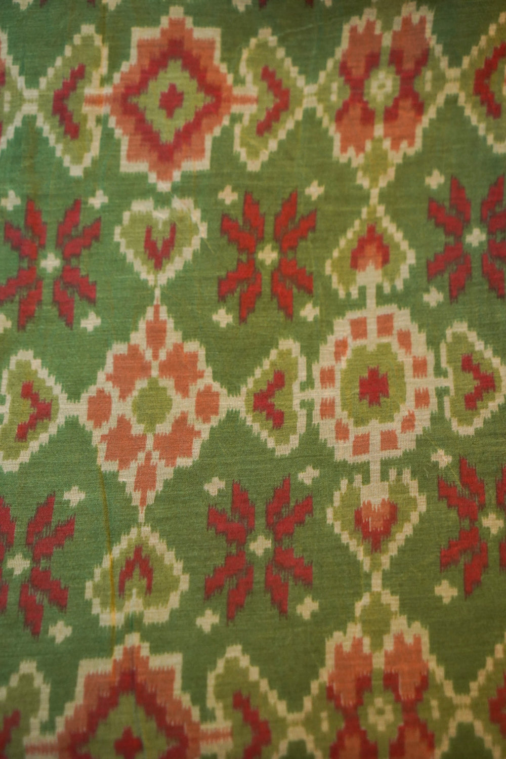 Crocodile Green Moonga Silk Blended Suit