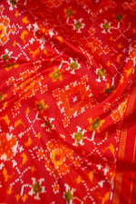 Rose Red Katan Silk Handwoven  Banarasi Saree