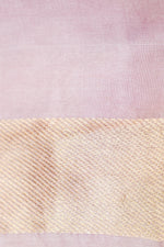 Baby Pink Shikargah Mashru Silk  Handwoven Banarasi Saree