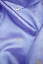 Heather Purple Motif Soft Silk  Handwoven Banarasi Saree