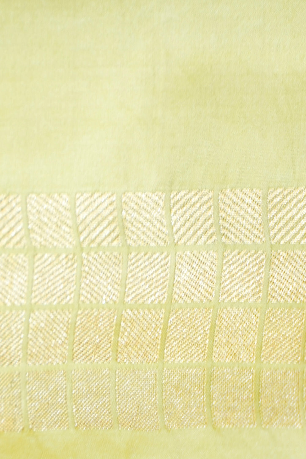 Lime Green Sona Roopa Mashru Silk  Handwoven Banarasi Saree