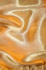 linen White  Brocade Tissue Silk  Handwoven Banarasi Saree