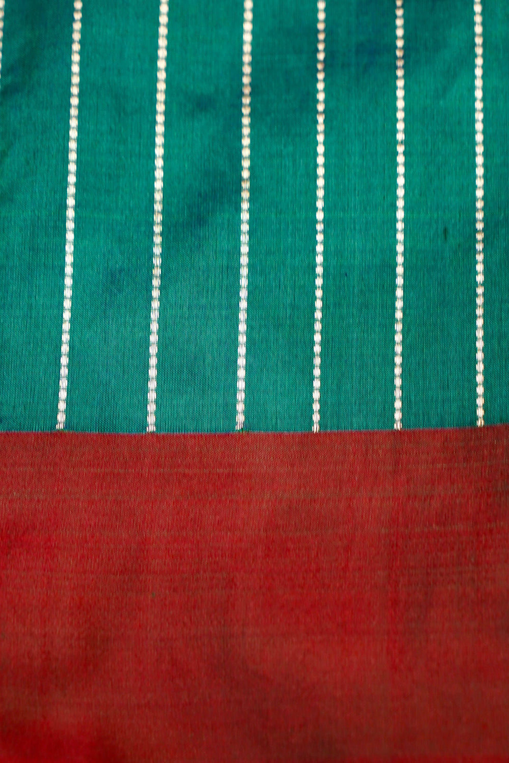 Pine Green Motif Katan Silk Handwoven Banarasi Saree