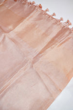 Rose Peach Brocade Cotton Tissue Handwoven Banarasi Suit