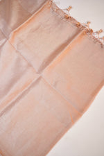 Salmon Pink Geometric Cotton Tissue Handwoven Banarasi Suit