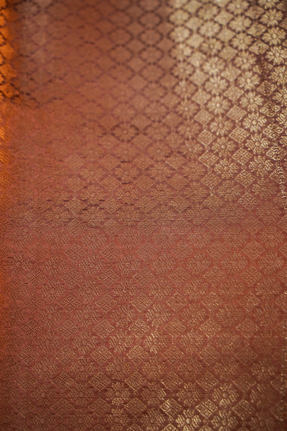 Coral Pink  Brocade Soft Silk  Handwoven Banarasi Suit