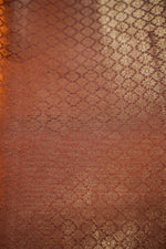 Coral Pink  Brocade Soft Silk  Handwoven Banarasi Suit