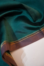 Red Brown Stripe Soft Silk  Handwoven Banarasi Suit
