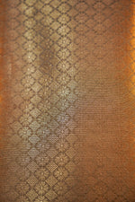 Caramel Brown Brocade Soft Silk  Handwoven Banarasi Suit