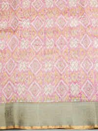 Banarasi Pink Blended Cotton Silk Saree