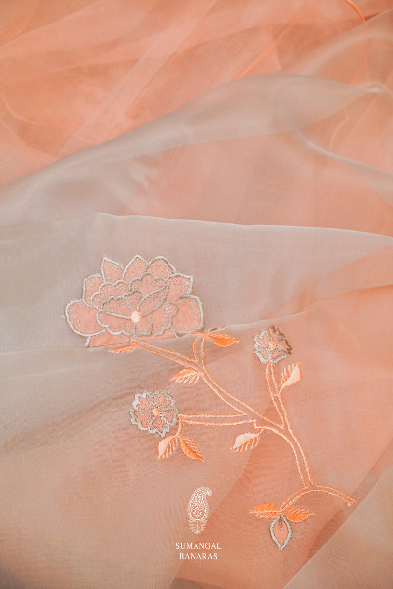 Handwoven Banarasi Cotton Light Pink Suit Set