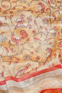 Handwoven Banarasi Cotton Pinkish Beige Suit Set