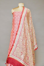 Handwoven Banarasi Cotton Pinkish Beige Suit Set