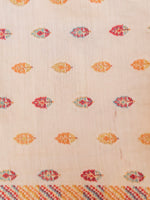 Handwoven Off White  Banarasi Pashmina Silk Saree