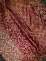 Designer Wine Kanjivaram Silk Saree