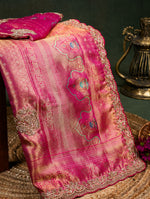 Designer Rani Pink Kanjivaram Silk Saree