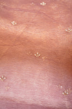 Designer Peach  Crush Tissue Saree