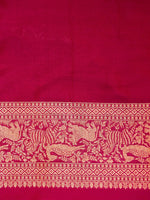 Handwoven Magenta Pink Banarasi Katan Silk Saree